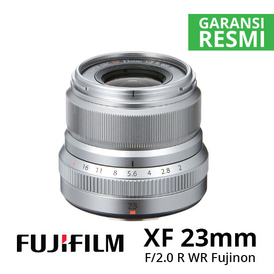 FUJINON XF 23mm f2.0 R WR Silver