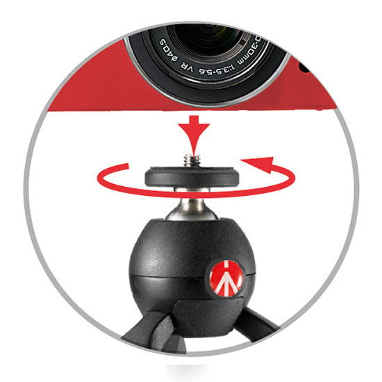 Manfrotto Pixi Mini Tripod Hitam - Image 2
