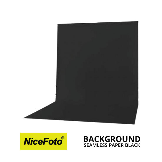 NiceFoto Seamless Background Paper Hitam