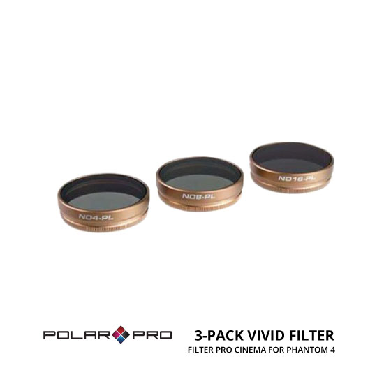 Polar Pro DJI Phantom 4 Cinema Series Filter 3 Pack VIVID Collection