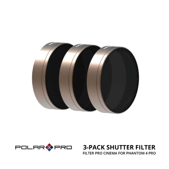 Polar Pro DJI Phantom 4 Pro Cinema Series Filter 3 Pack Shutter Collection