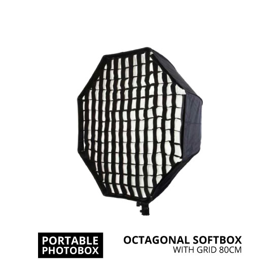 Portable Octagonal Softbox 80cm with Grid