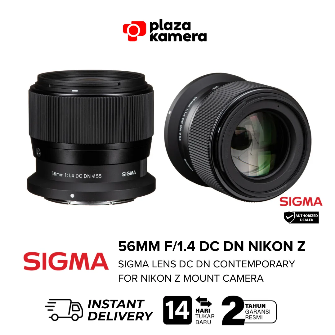 SIGMA-56MM-F1.4-NIKON tampak depan