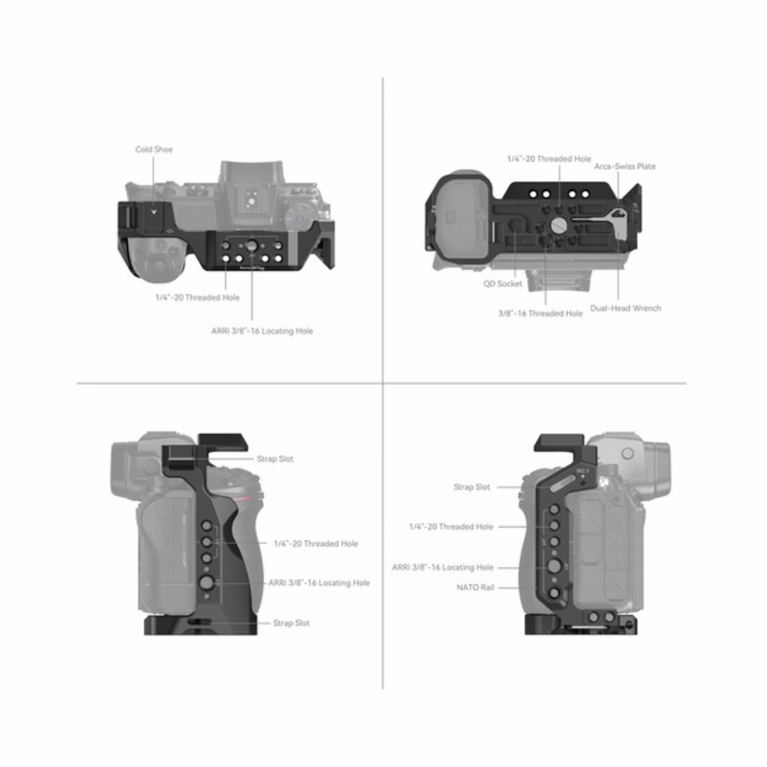 SMALLRIG CAGE FOR NIKON Z5/Z6/Z7/Z6II/Z711 2926B - Image 2