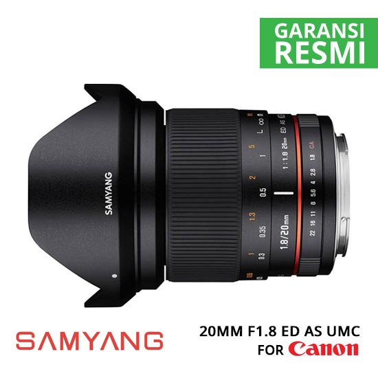 Samyang 20mm F1.8 ED AS UMC for Canon