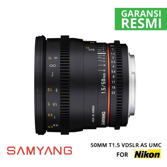 Samyang 50mm T1.5 VDSLR AS UMC for Nikon