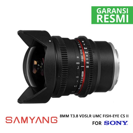 Samyang 8mm T3.8 VDSLR UMC Fish-eye CS II for Sony NEX