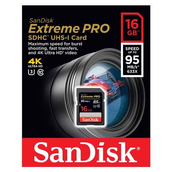 Sandisk Extreme Pro SDHC 95Mb/S - 16GB - Image 4