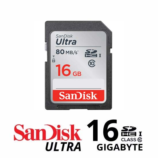Sandisk Ultra SDHC UHS-I 80MB/S 533x - 16GB