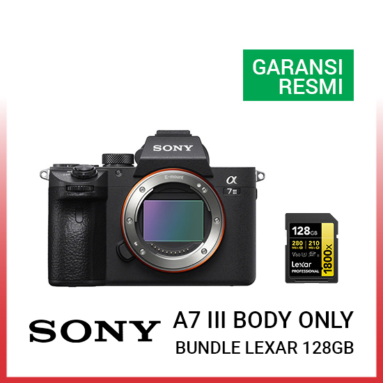 Sony A7 Mark III Body Only Bundle Lexar 1800X