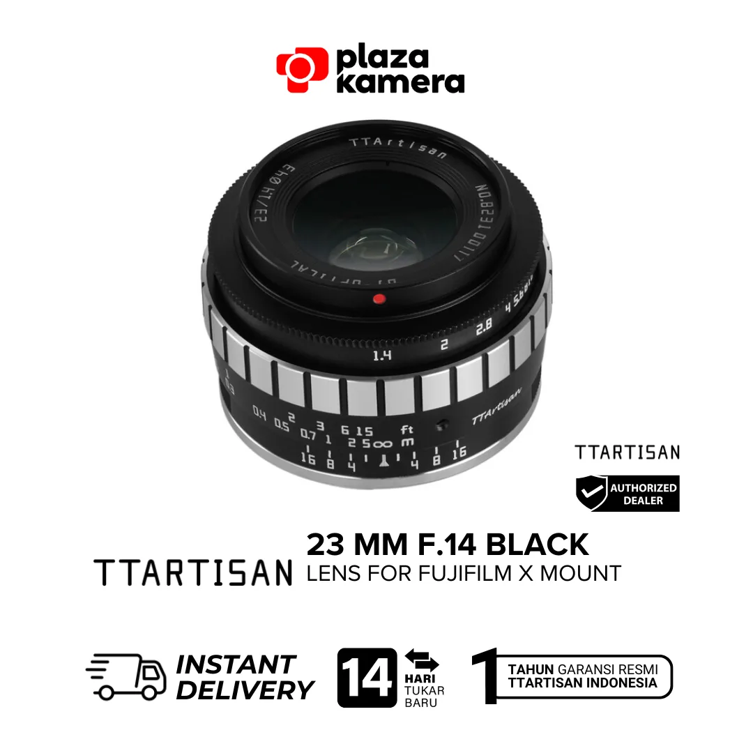 TTARTISAN 23 MM F.14 BLACK FOR FUJIFILM X MOUNT