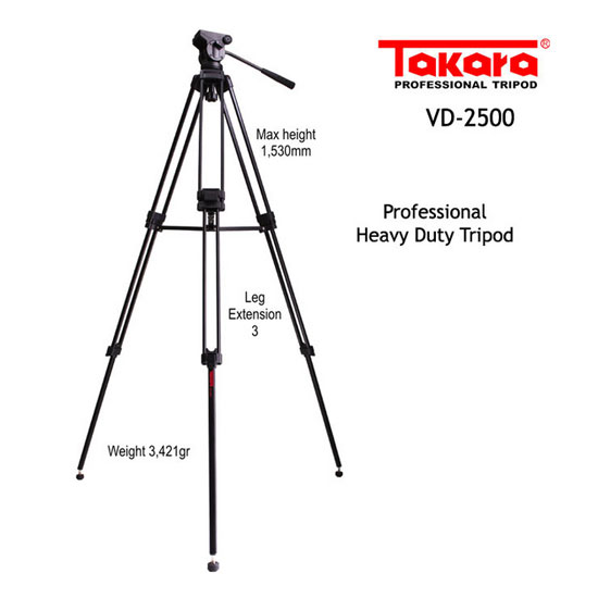 Tripod Video Attanta VD-2500 - Image 3