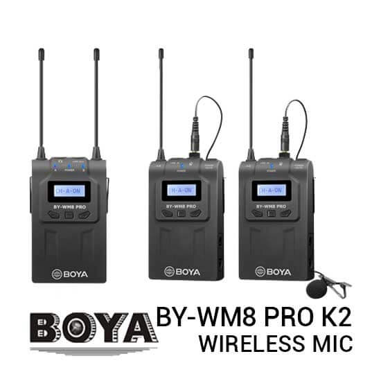 Boya BY-WM8 Pro K2 - 2TX UHF Wireless Microphone