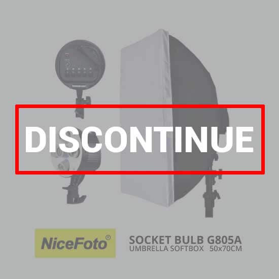 NiceFoto Socket Bulb G805A with Softbox 50x70cm