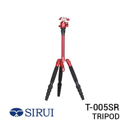 Sirui T-005SR Red Aluminium Tripod With B-00B Ballhead
