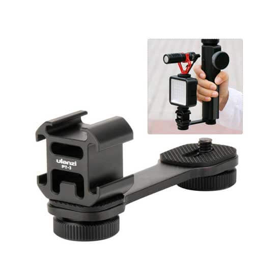 Ulanzi PT-3 Triple Cold Shoe Extension Bracket - Image 2