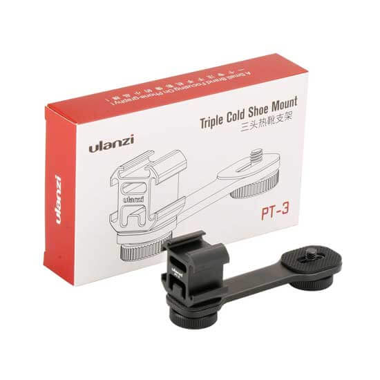 Ulanzi PT-3 Triple Cold Shoe Extension Bracket - Image 3