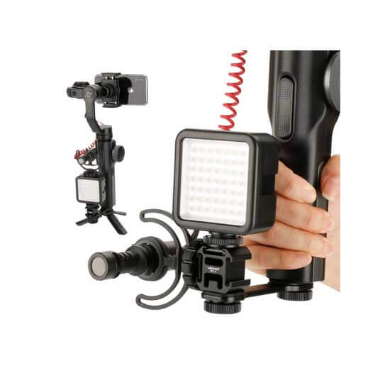 Ulanzi PT-3 Triple Cold Shoe Extension Bracket - Image 5