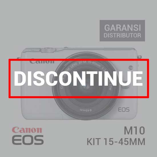 Canon EOS M10 Kit 15-45mm White Garansi Distributor