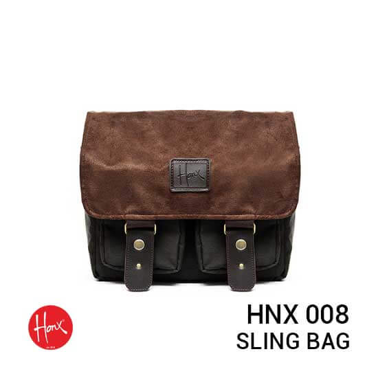 HONX HNX 008 Sling Bag Green Brown