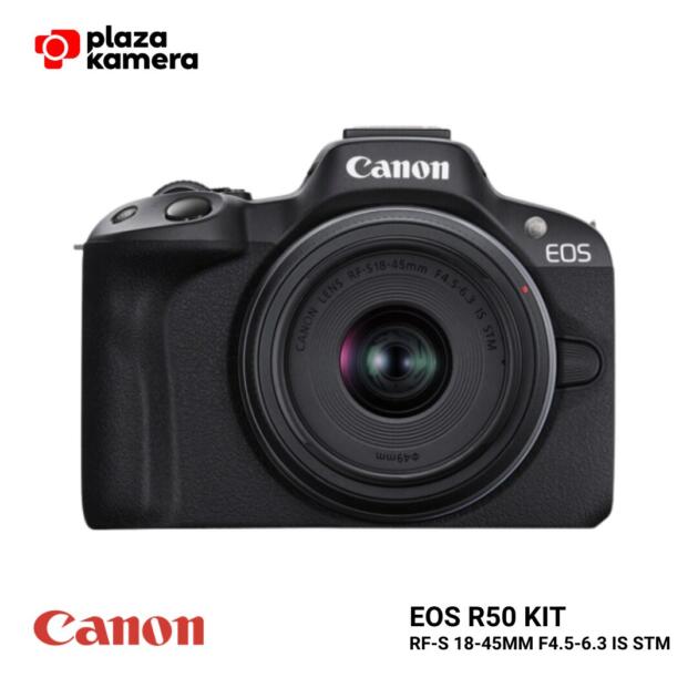 Bundling Canon EOS R50 Kit Lensa RF-S 18-45mm STM Kamera