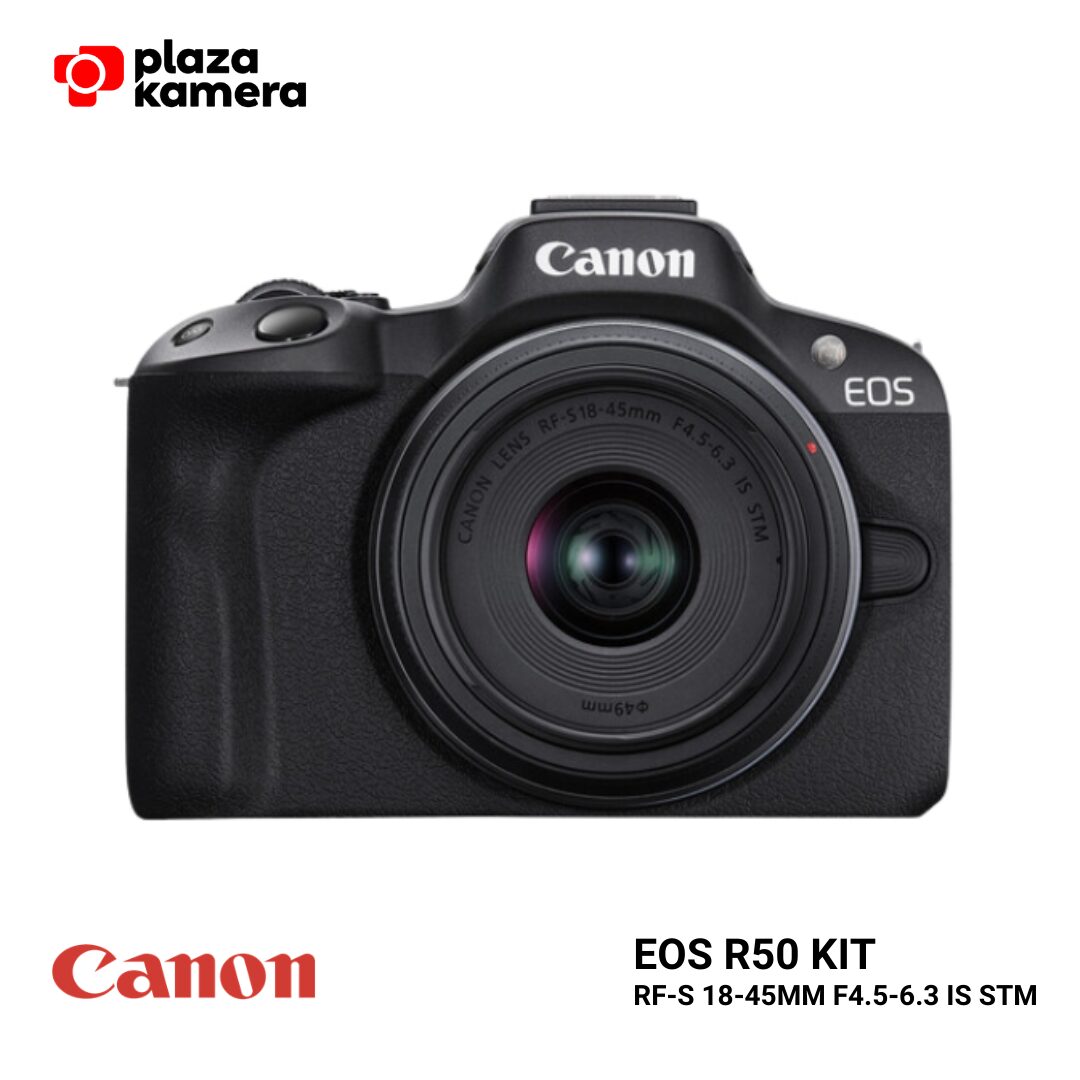 Bundling Canon EOS R50 Kit Lensa RF-S 18-45mm STM Kamera