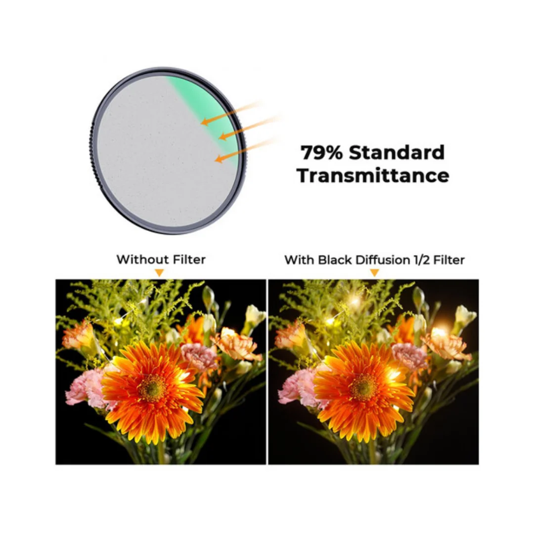 K&F Nano-X Optical glass black mist filter 1/2 - Image 5