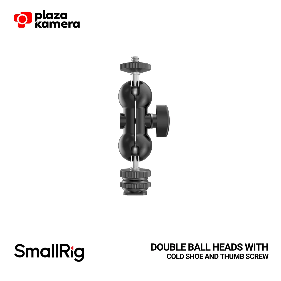 SMALLRIG 1135 – Cold Shoe Ball Head Mount dengan 1/4 Screw
