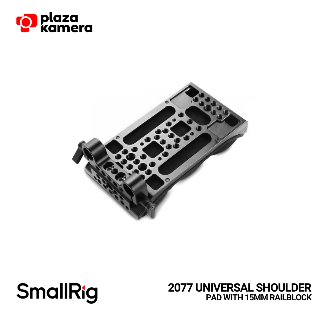 SMALLRIG 2077 Universal Shoulder Pad With 15mm RailBlock