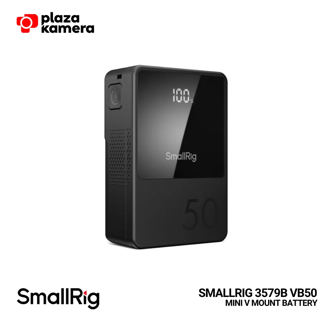 SMALLRIG 3579B VB50 Mini V-Mount Battery – Compact 50Wh Power Solution