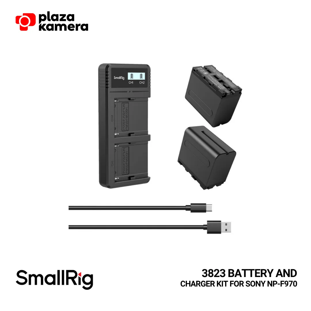 SMALLRIG 3823 Battery and Charger Kit for Sony NP-F970