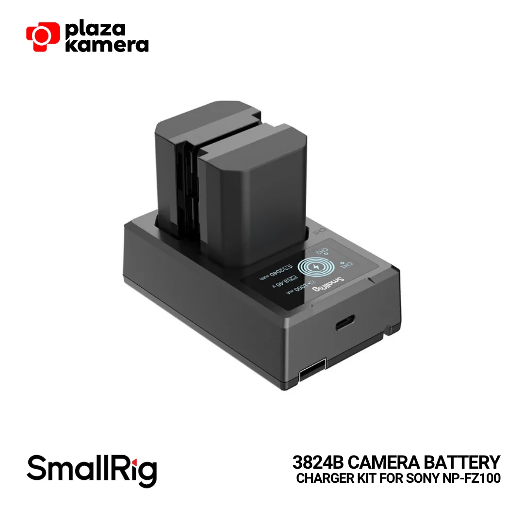 SMALLRIG 3824B Camera Battery and Charger Kit for Sony NP-FZ100