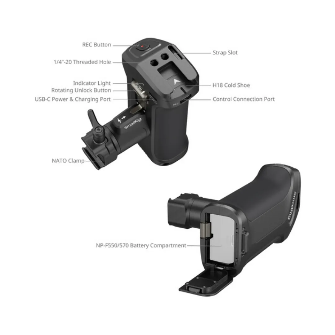 SMALLRIG Sony Side Handle | 3893 REC Trigger - Image 3