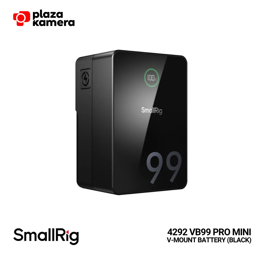 SMALLRIG 4292 VB99 Pro Mini V-Mount Battery – 99Wh Fast Charging