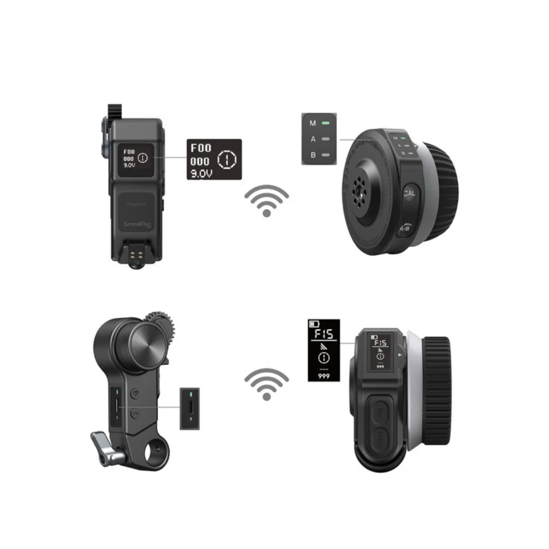 SmallRig 4296B Wireless Follow Focus Kit Lite – 4.3 kgf·cm Torque, 21H Battery & Fast Charging - Image 5