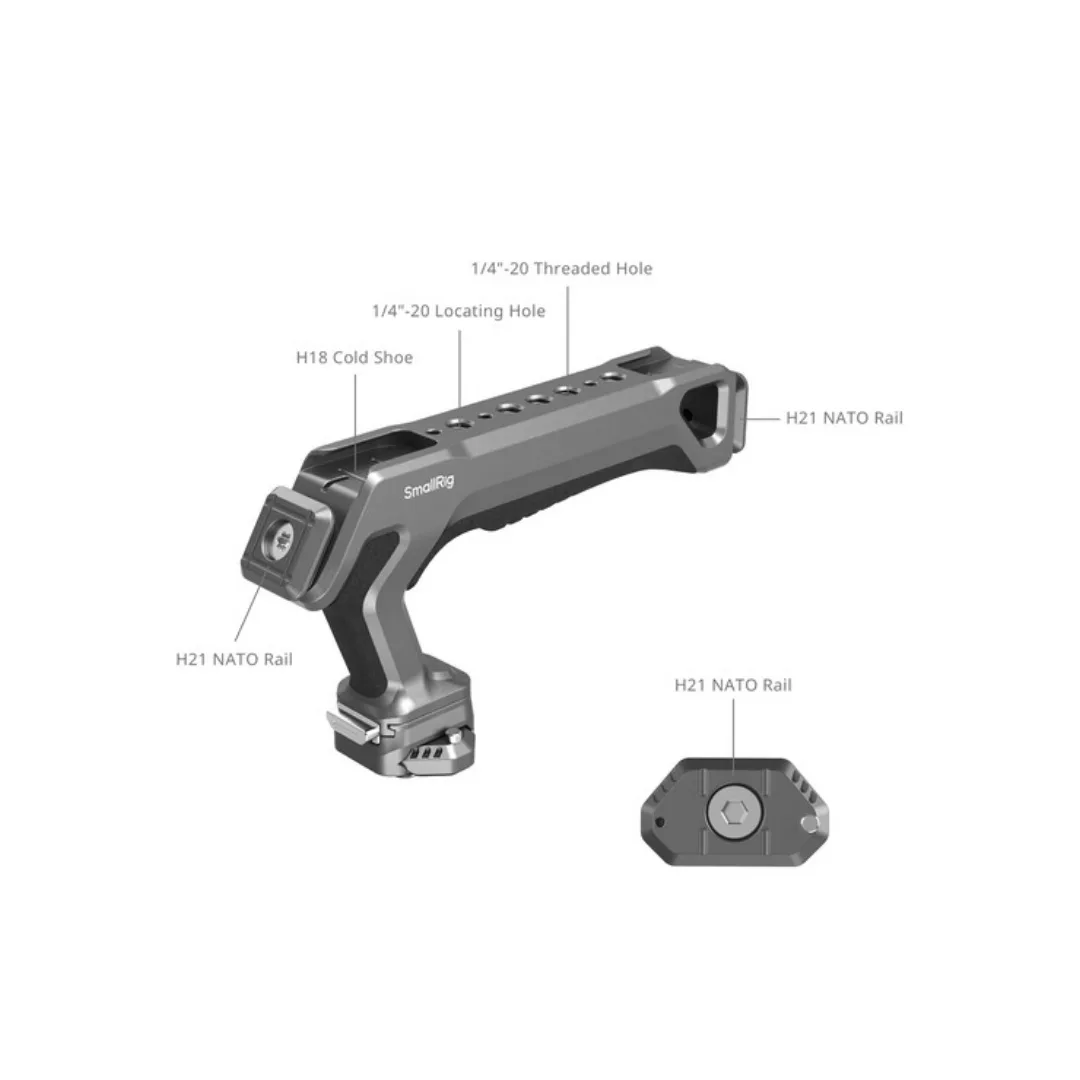 SmallRig HawkLock H21 Quick Release Top Handle Kit – ARRI Anti-Twist, Dual Shoe Mount, NATO Plate - Image 5
