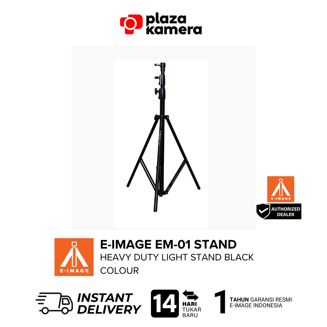 Eimage EM-01 heavy duty light stand aluminium 276cm payload 8kg studio outdoor