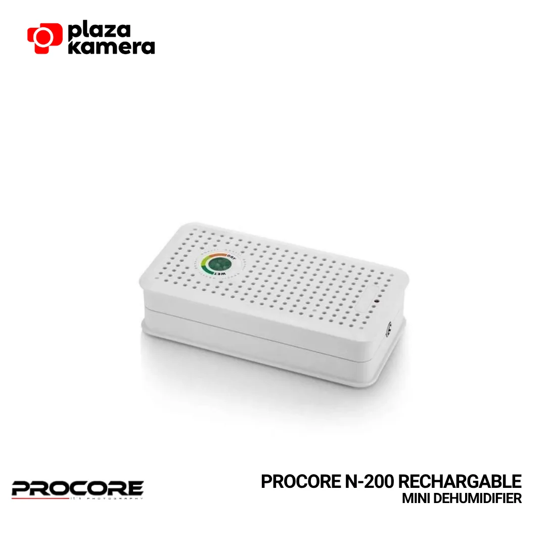Procore N-200 Mini Dehumidifier Rechargeable Silica Gel - Tampak Depan
