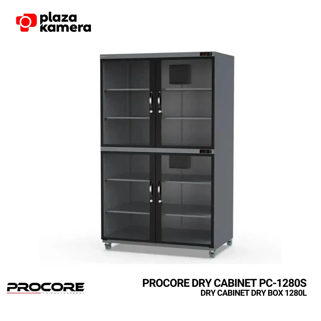 Procore PC-1280S dry cabinet 1280 liter 4 pintu kabinet pengering kamera profesional
