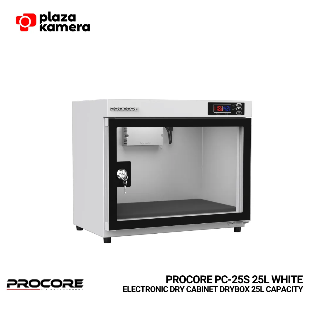 Procore PC-25S dry cabinet 25 liter putih white kabinet pengering mini kamera jam tangan