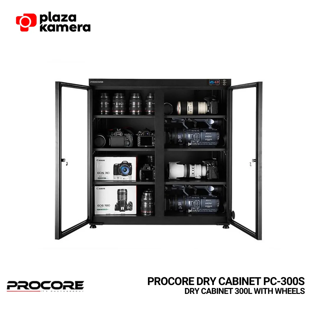 Procore PC-300S dry cabinet 300 liter with wheels kabinet pengering kamera digital LCD