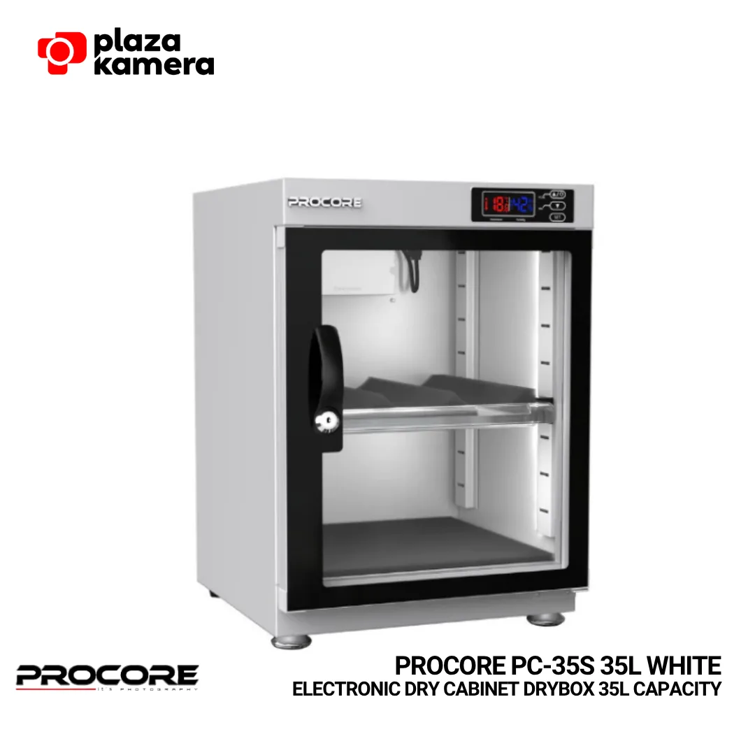 Procore PC-35S dry cabinet 35 liter putih white kabinet pengering kamera digital LED