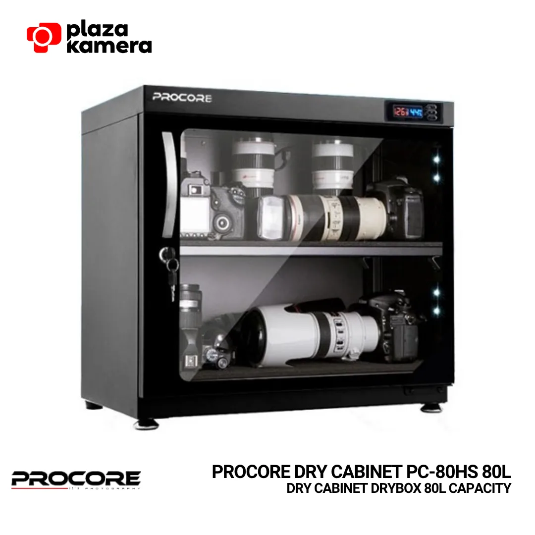 Procore PC-80HS dry cabinet 80 liter horizontal kabinet pengering kamera lensa tele drone