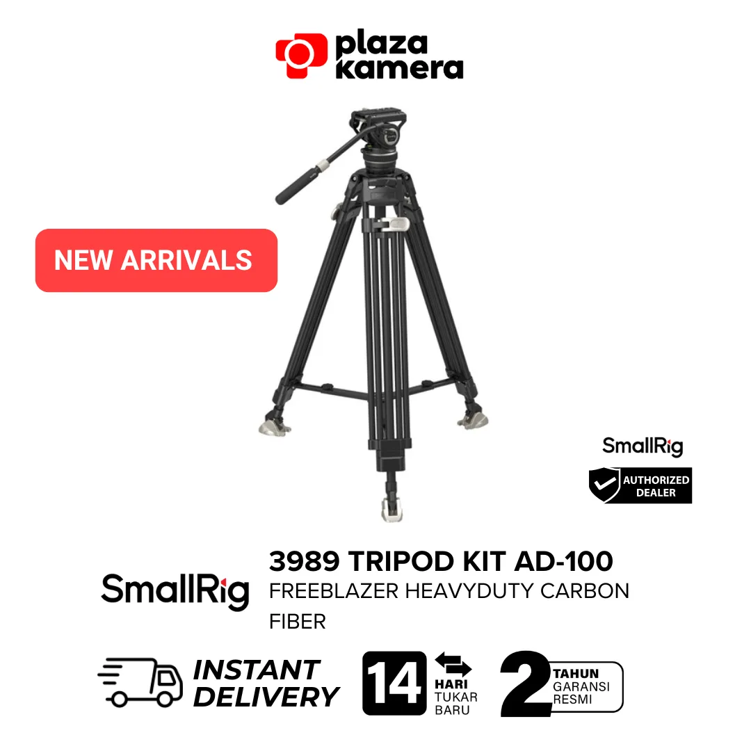 SmallRig 3989 FreeBlazer AD-100 carbon fiber video tripod kit video head DH10
