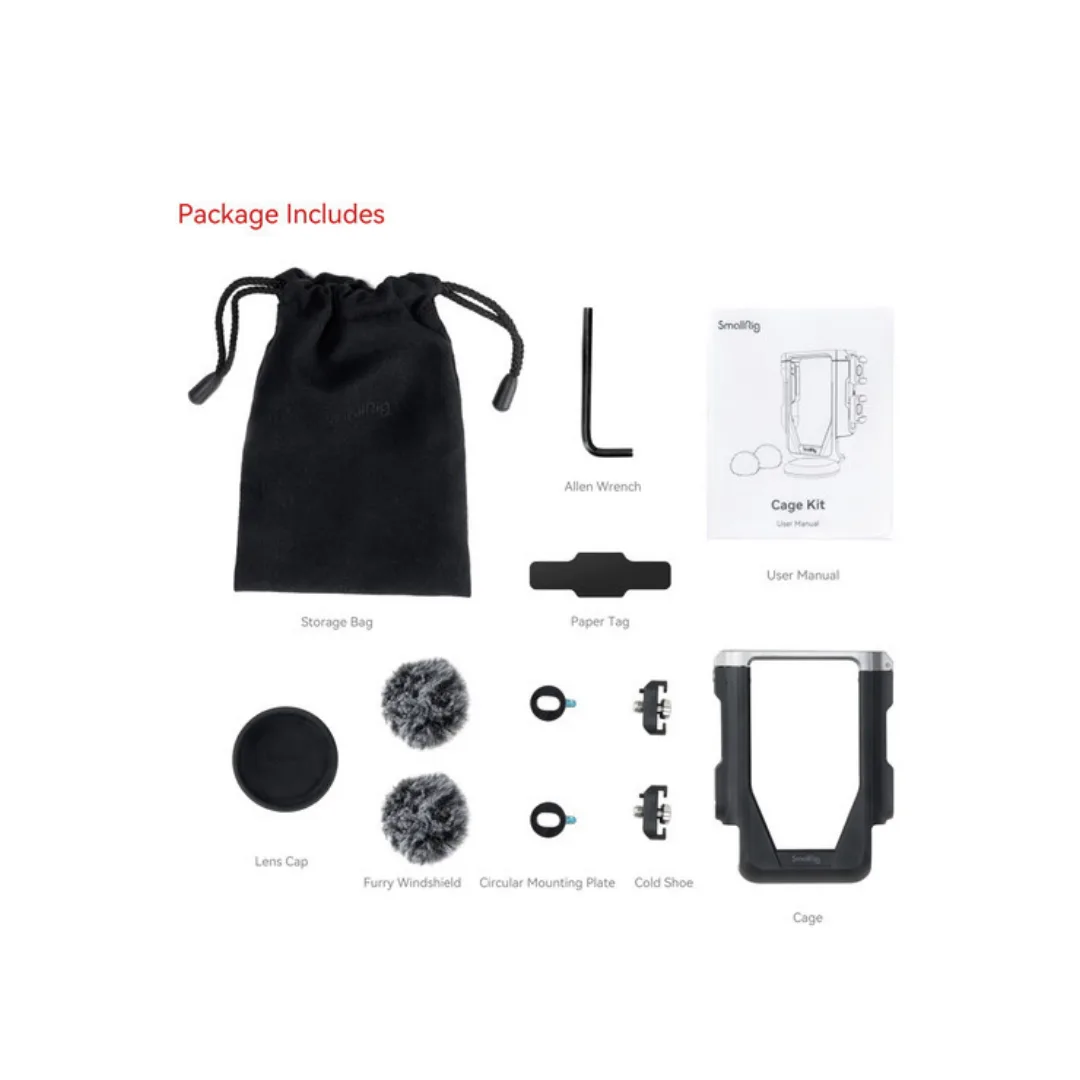 SmallRig 4235 Cage Kit for Canon PowerShot V10 – Windshield, Lens Cap & Vlogging Accessories - Image 2
