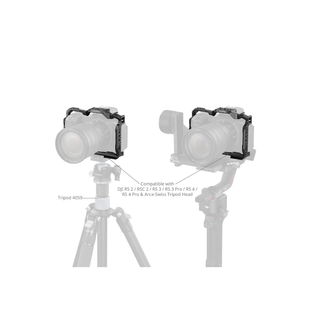 SmallRig 4519 Camera Cage for Nikon Z6 III – Formfitting Arca-Swiss NATO Rail Cold Shoe - Image 5