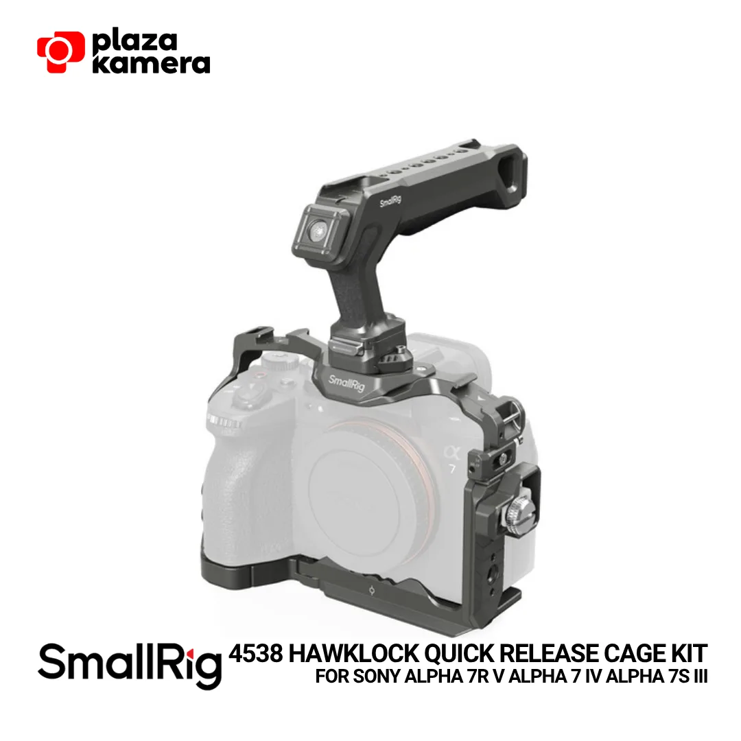 SmallRig 4538 HawkLock quick release cage kit Sony A7R V A7 IV A7S III lengkap dengan top handle