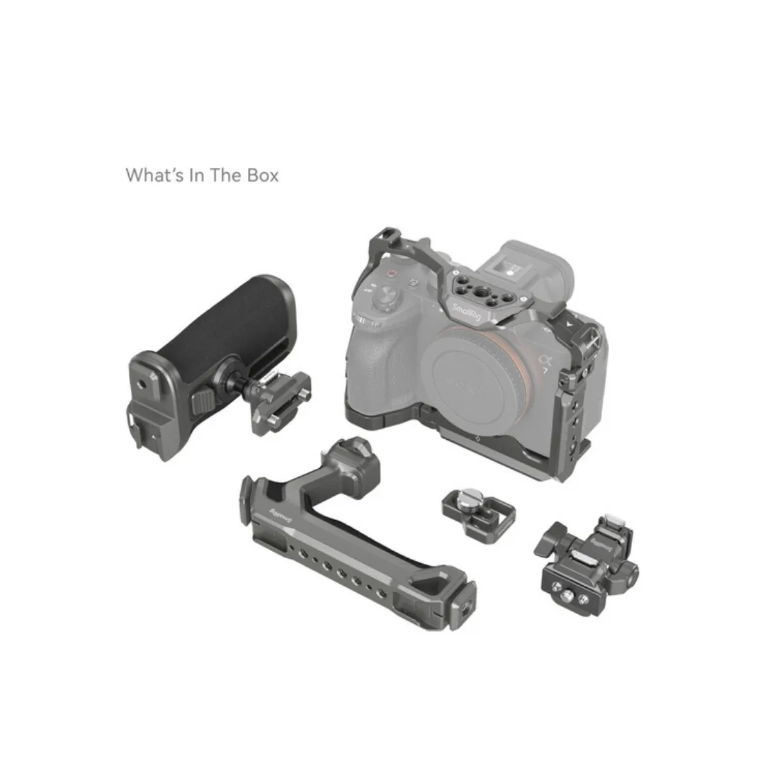 SmallRig 4539 HawkLock Quick Release Advanced Cage Kit for Sony Alpha 7R V / 7 IV / 7S III – Top Handle Side Handle Monitor Mount - Image 3
