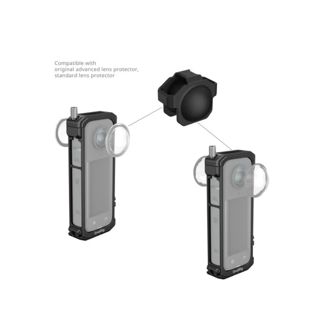 SmallRig 4278 Cage for Insta360 X4 – Thumbscrew Lock, Cold Shoe & Lens Protection - Image 5