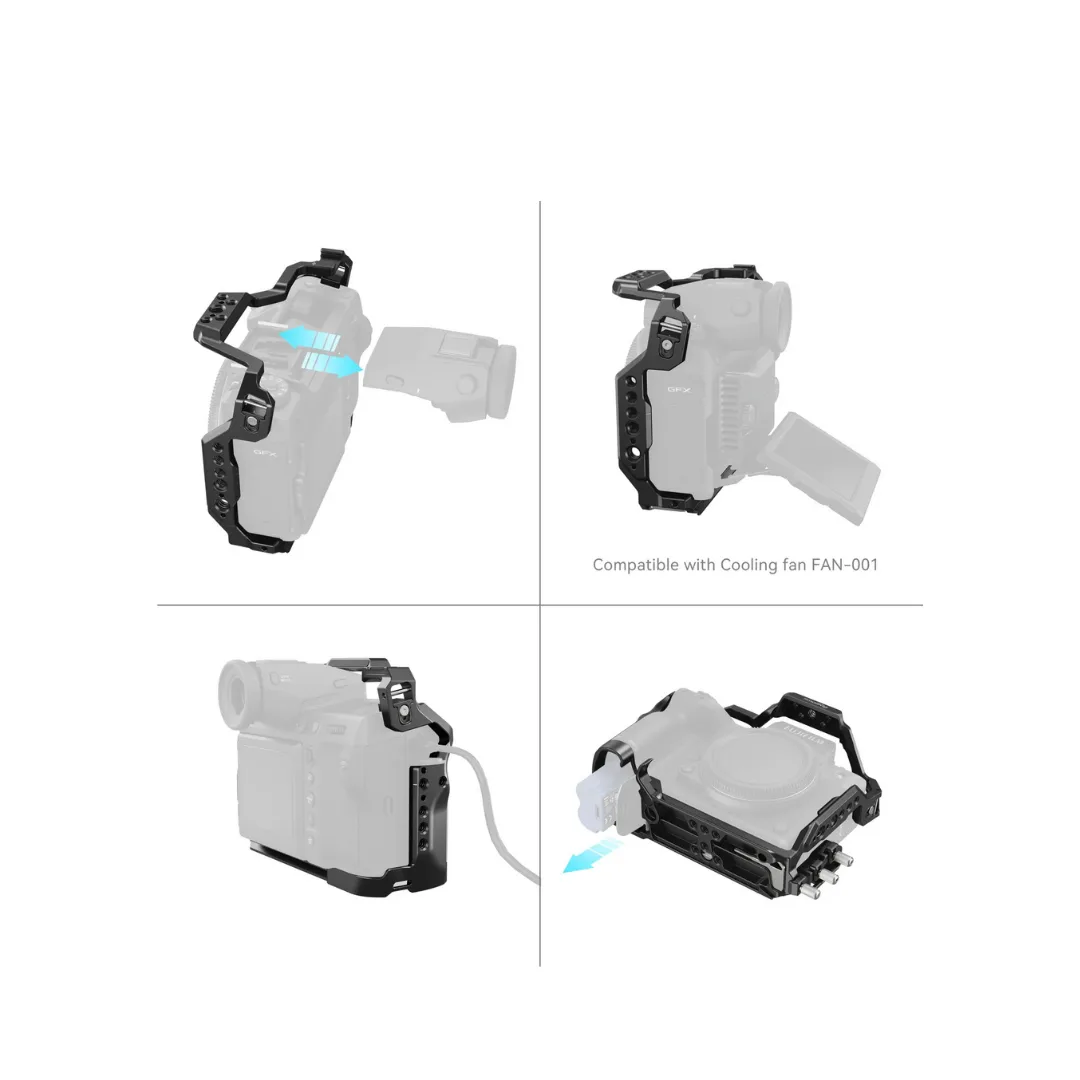 SmallRig 4201B Camera Cage Kit for Fujifilm GFX100 II - Image 4